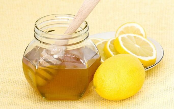 miel y limón para una mascarilla refrescante